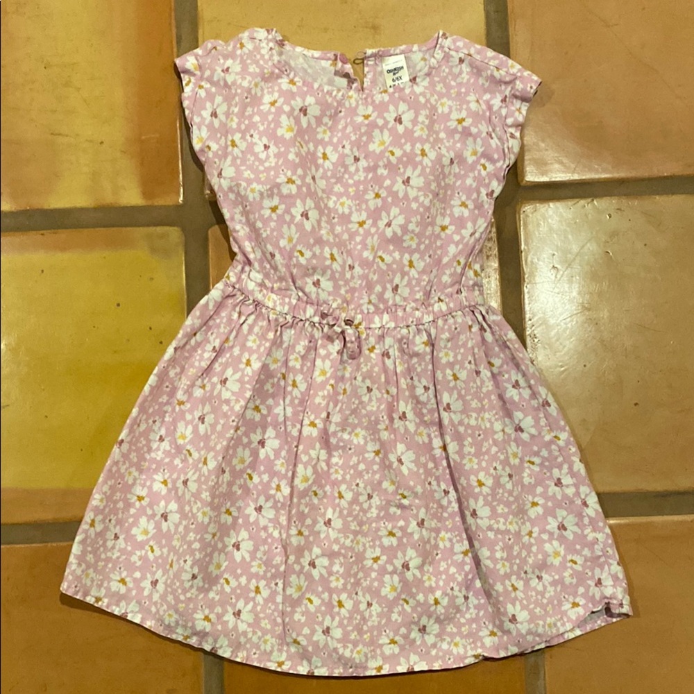 OshKosh B'gosh Pink Flutter Sleeve Sundress